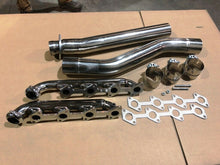 Load image into Gallery viewer, STAINLESS 03-07 Ford Powerstroke F250 F350 Muffler 2x Pipes Extensions 6.0 Manifolds KIT