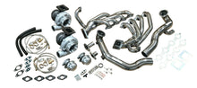 Load image into Gallery viewer, FOR CORVETTE C5 97-04 TWIN TURBO HOT PARTS KIT T4 TURBOS WASTGATES OIL LINES