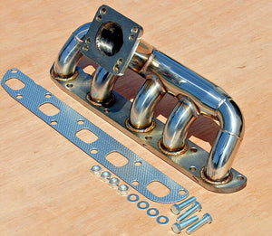 Hummer H3 Custom Turbo Manifold T3 T4 Flanged Stainless H3T 5 Cylinder 3.5 3.7
