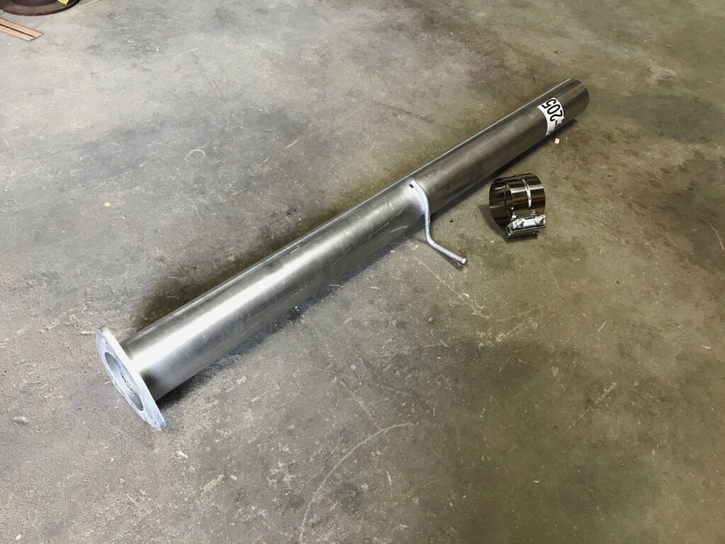 07-11 Dodge Ram Cummins 6.7 extension Pipe + Stainless Band Clamp